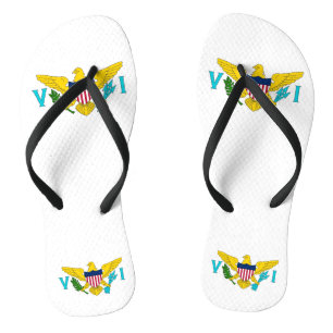 Tongs Sangles fines pour adultes avec drapeau des îles V