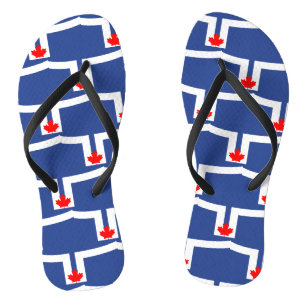 Tongs Sangles fines pour adultes avec le drapeau de Toro