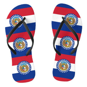 Tongs Sangles fines pour adultes avec le drapeau du Miss