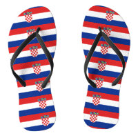 Sangles minces adultes avec drapeau de Croatie