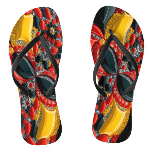 Tongs Sangles minces pour adultes avec couleurs allemand