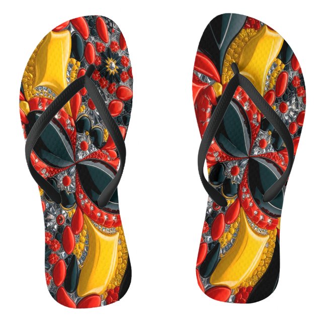 Tongs Sangles minces pour adultes avec couleurs allemand (Semelle)