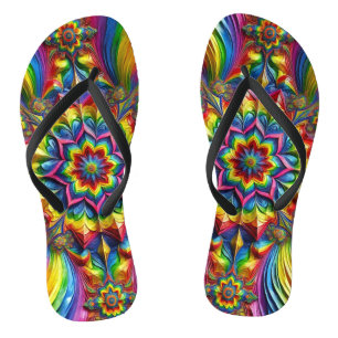 Tongs Sangles minces pour adultes avec couleurs LGBTQ