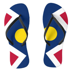 Tongs Sangles minces pour adultes avec Drapeau de Denver