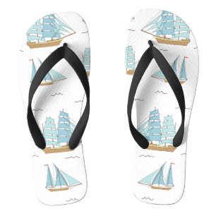 Tongs Seatime été Cute yachts avec voile