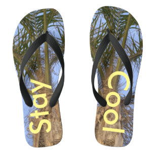 Tongs Séjour Cool Palm Trees Ciel Bleu Flops