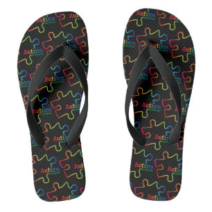 Tongs Sensibilisation sur l'autisme Rainbow Gradient