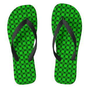 Tongs Shamrock de la Saint-Patrick Motif