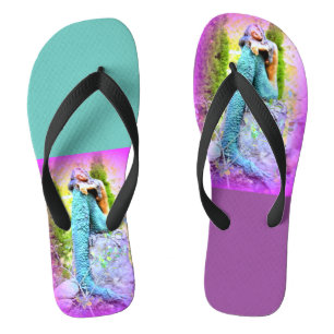 Tongs sirènes rêveuses violet/vert