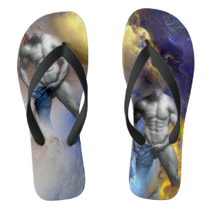 Tongs SlipperyJoe's musculaire physique chemise vapeur