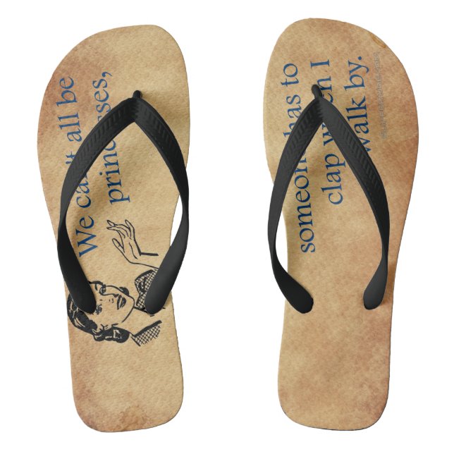 Tongs SlipperyJoe's Princess applaudir en marchant drôle (Semelle)