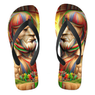 Tongs Soldat spartiate Guerrier musculaire sur mesure cr