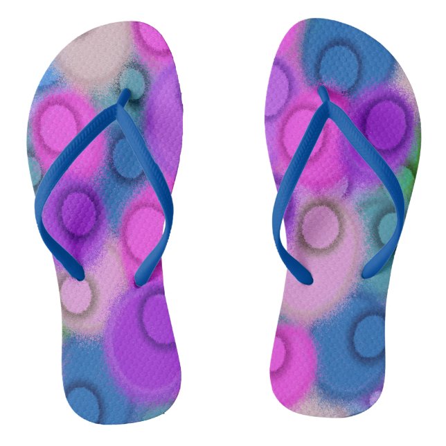 Tongs Sphère colorée Peinture Abstraite (Semelle)