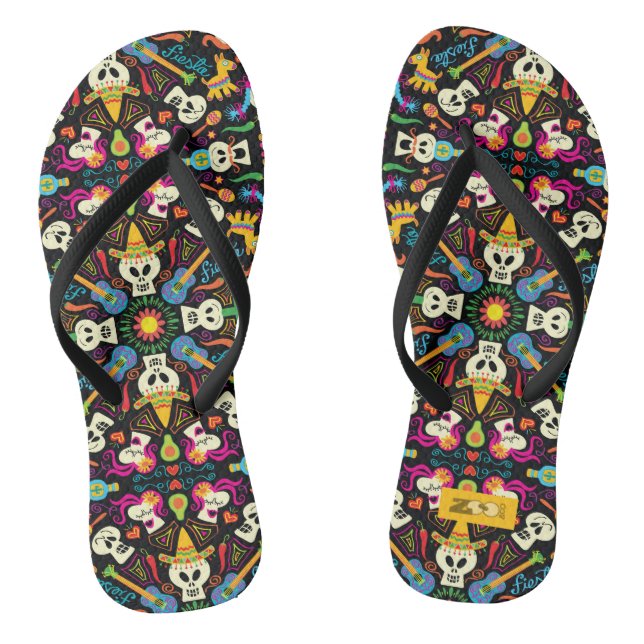 Tongs Squelettes mexicains célébrant le Jour des morts (Semelle)