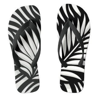 Tongs Style Leaf Zebra Stripes