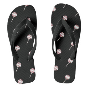 Tongs Sucre de canne Swirl Noël Lollipop Motif