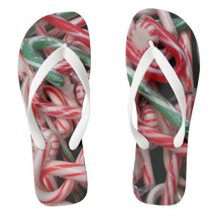 Tongs Sucres de canne et menthe de Noël