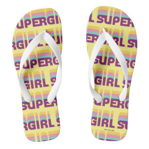 Tongs Supergirl Retro Colorshift Graphic