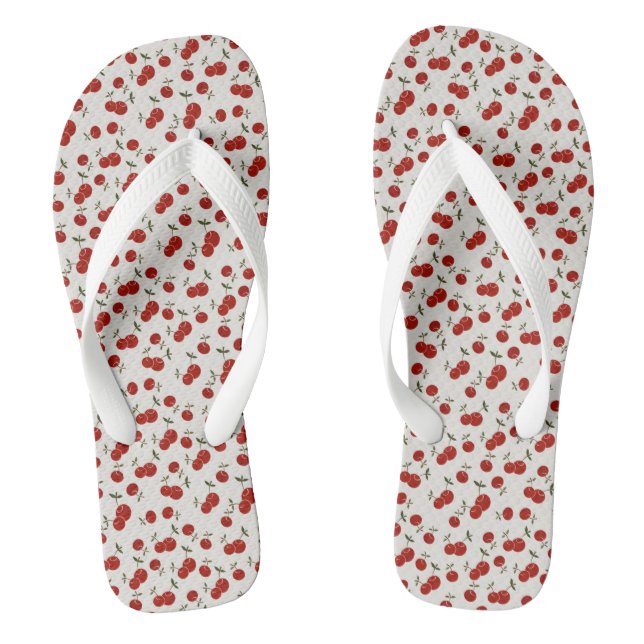 Tongs Sweet Summer Red Cherries Garden (Semelle)