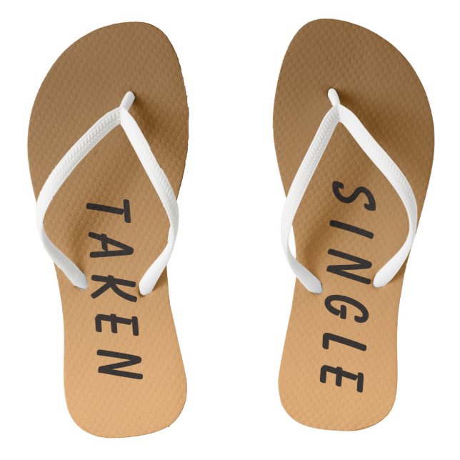 Tongs Symbole simple pris amusant Golden (Semelle)