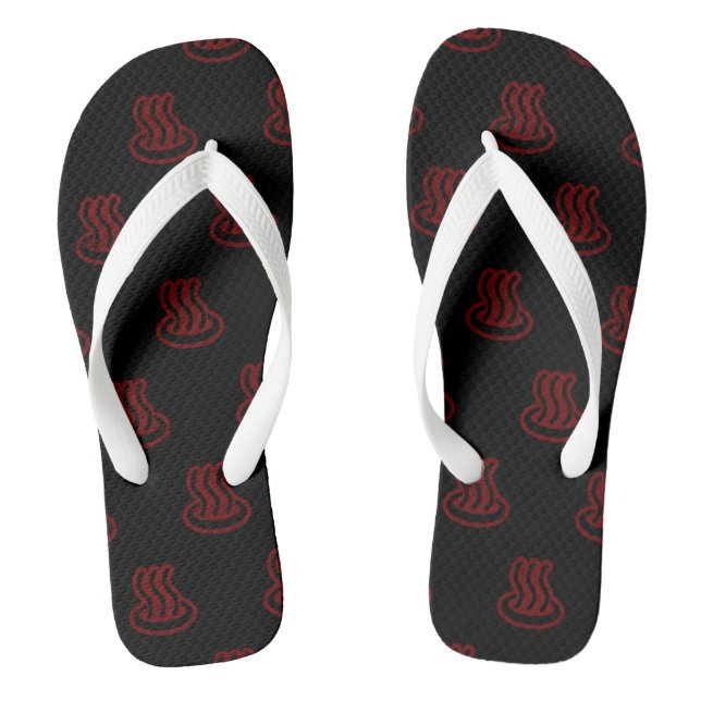 Tongs Symboles d'amour pour le thé chaud Imprimé-Sandale (Semelle)