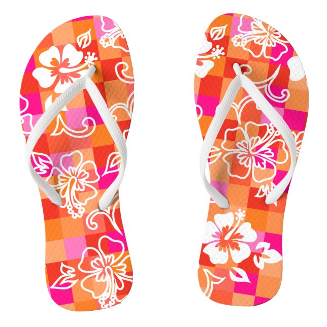 Tongs Tableau de contrôle Hibiscus Hawaiian Floral (Semelle)