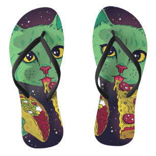 Tongs Taco et Pizza Cosmic Space Cat