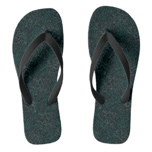 Tongs Terrain Motif Vert 01bx4.Noir