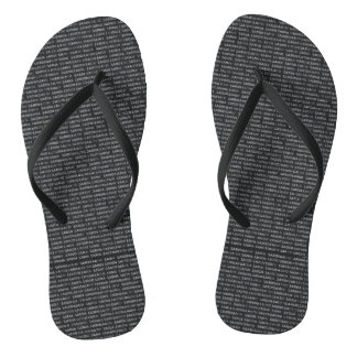 Tongs The "Sardinian Script" Designer Flip Flops