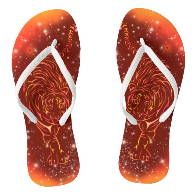 Tongs Tigers Flip Flops Courir À Galaxy Starry Night (Semelle)