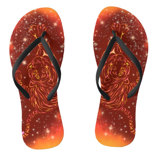 Tongs Tigers Flip Flops Courir Dans Galaxy Starry Night (Semelle)