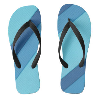 Tongs Tons diagonaux des bandes bleues FlipFlops