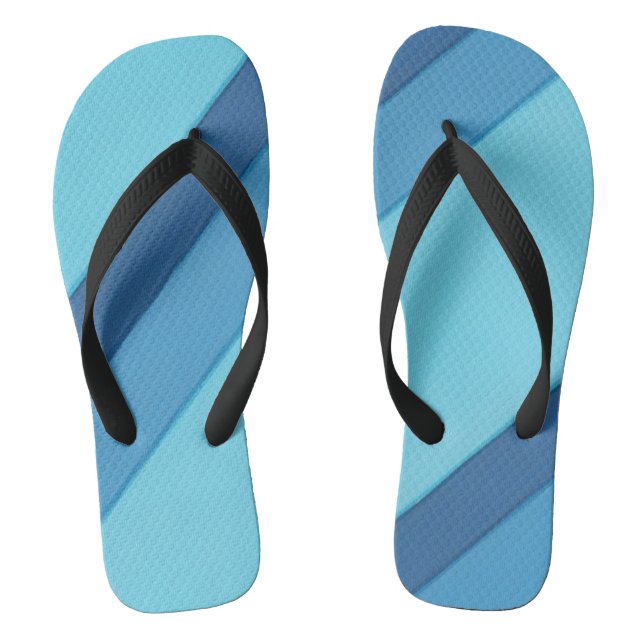 Tongs Tons diagonaux des bandes bleues FlipFlops (Semelle)