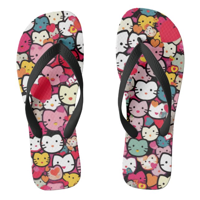 Tongs Tournes de face Kitty multicolores (Semelle)