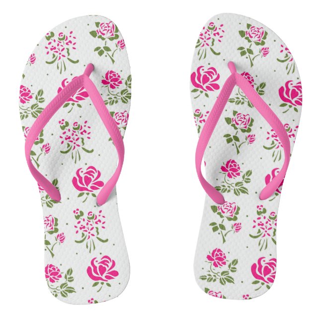 Tongs Tournes de Motif Rose rose (Semelle)