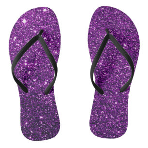 Tongs Tournes de Parties scintillant violet