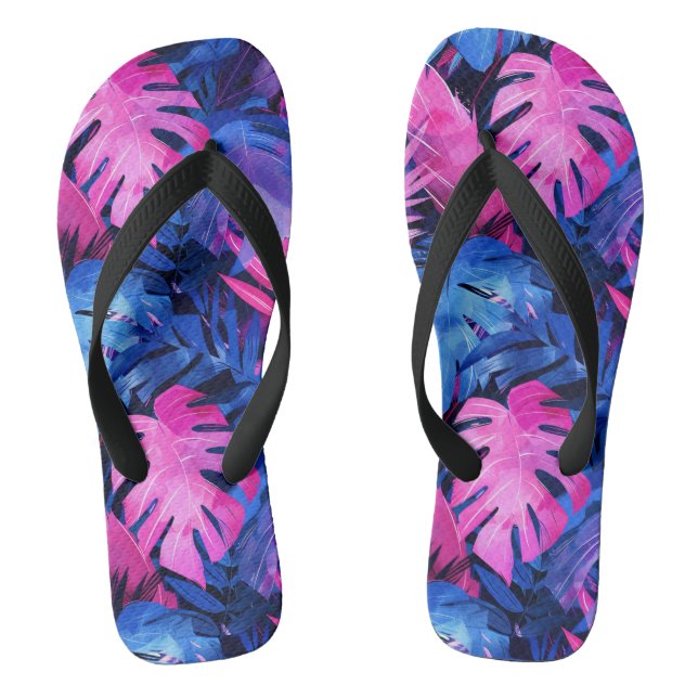Tongs Tournes d'impression tropicales (Semelle)