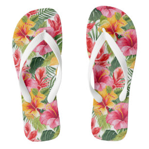Tongs Tournes d'impression tropicales