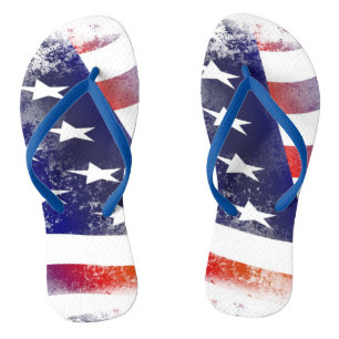 Tongs Tournes du drapeau américain