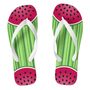 Tongs Tranches de ponceau de pastèque