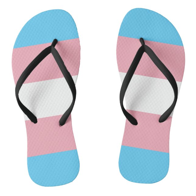 Tongs transgender flag trans lgbt lgbtq gay lesbian homo (Semelle)