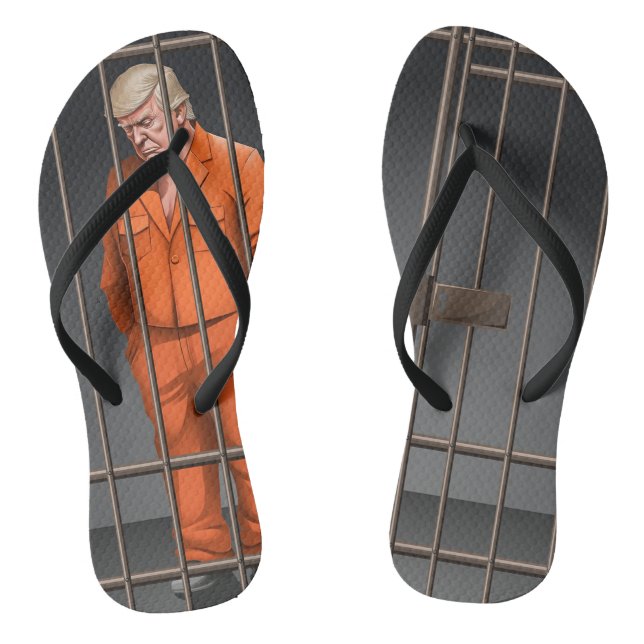 Tongs Trump en prison - Flops à lèvres pour adultes (Str (Semelle)
