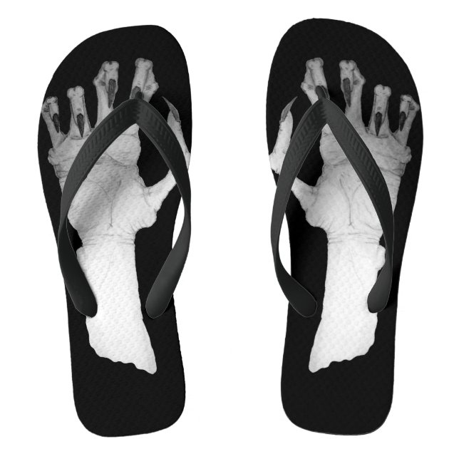 Tongs Un monstre effrayant à la main (Semelle)