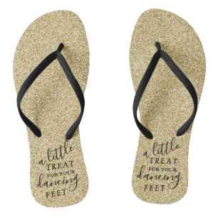 Tongs Un peu de festin pour vos parties scintillantes de