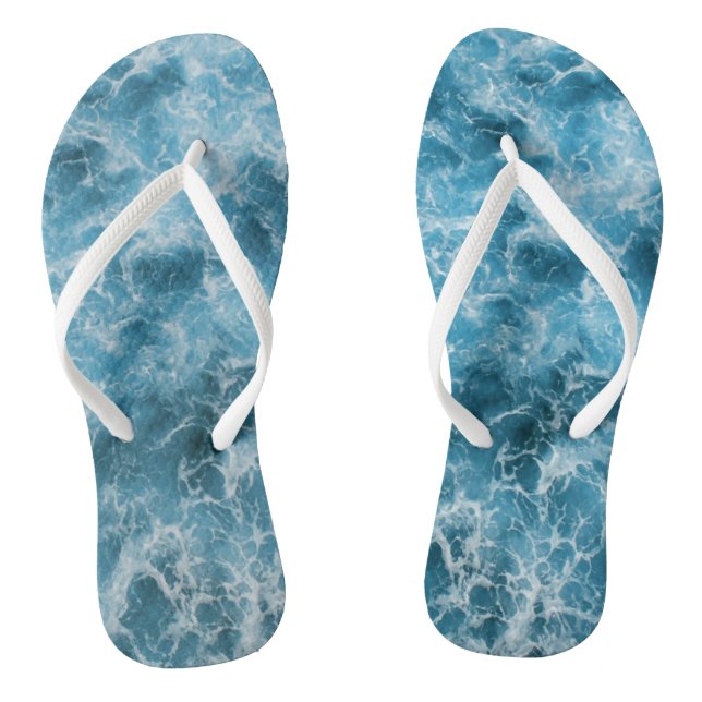 Tongs Vagues de l'océan bleu (Semelle)