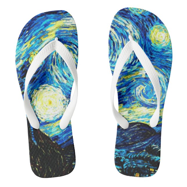 Tongs Van Gogh - Flip Flops nocturnes étoilés (Semelle)