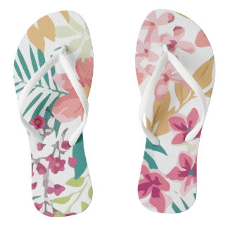 Tongs Vecteur Plante de fleurs tropicales