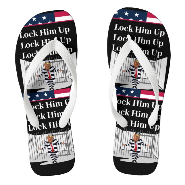 Tongs Verrouillez-Le Vers Le Haut Trump Flip Flops (Semelle)