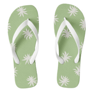 Tongs Vert sauge floral Blender Bright Tropical Été