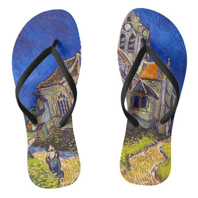 Tongs Vincent van Gogh - L'église d'Auvers (Semelle)